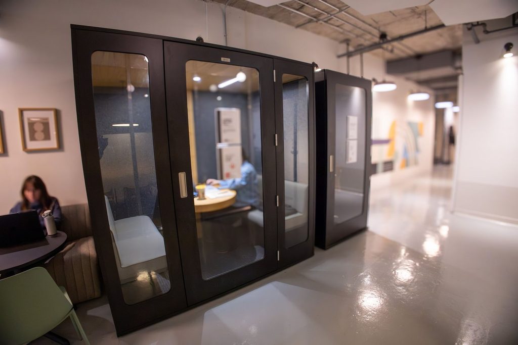 the yard coworking meeting pod